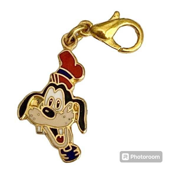 Vintage Disney Goofy Charm Clip On Zipper Pull Disneyana Dog Purse Backpack - Picture 1 of 8